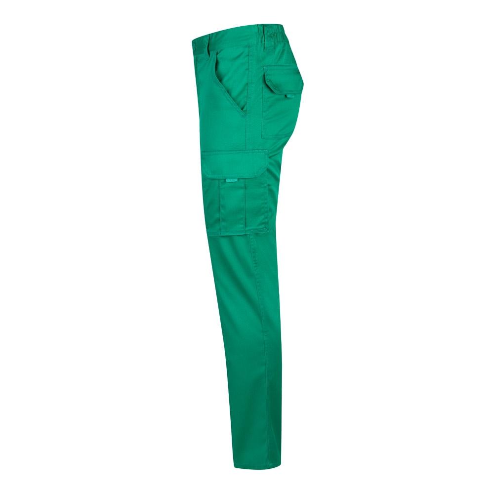 VL LUGH. Pantaloni stretch cu buzunare multiple (240 g/m²), din bumbac (46%), EME (38%) și poliester (16%) Verde 58