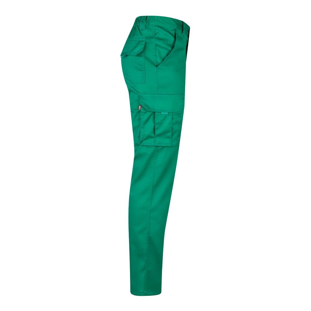 VL LUGH. Pantaloni stretch cu buzunare multiple (240 g/m²), din bumbac (46%), EME (38%) și poliester (16%) Verde 58