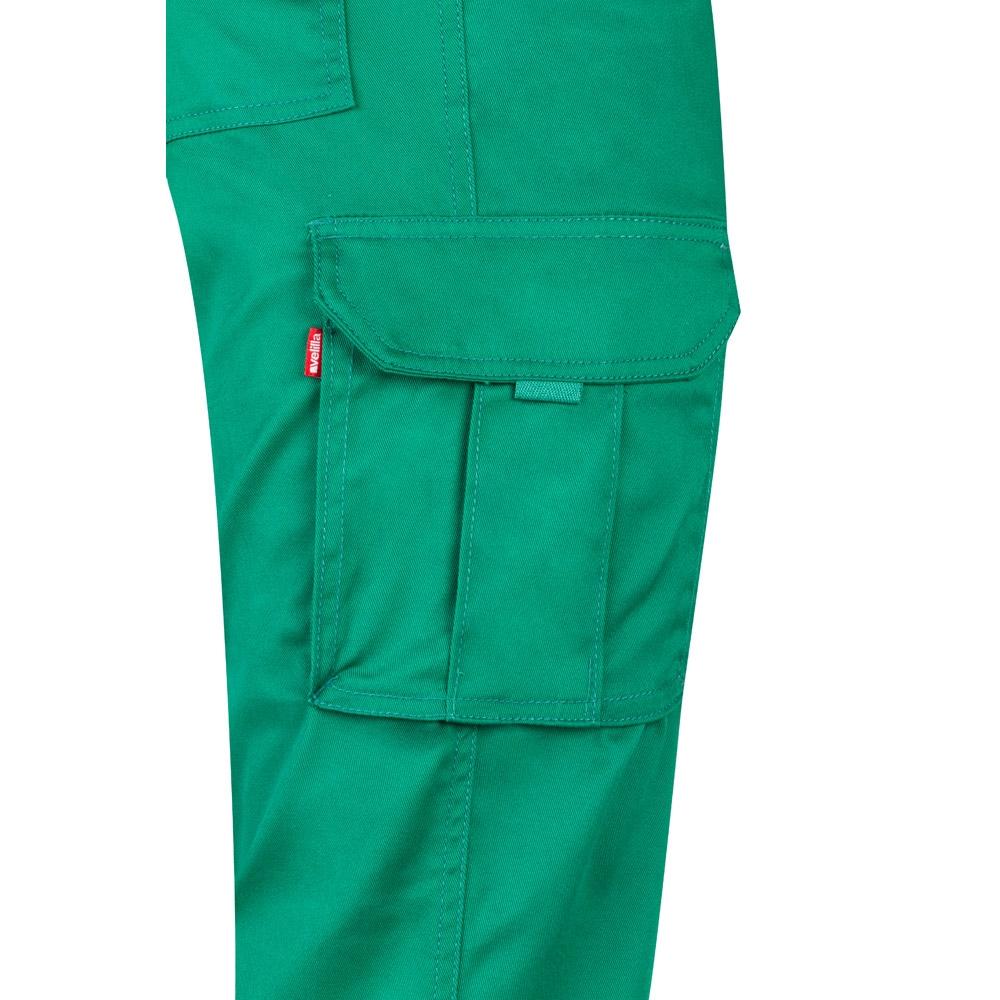 VL LUGH. Pantaloni stretch cu buzunare multiple (240 g/m²), din bumbac (46%), EME (38%) și poliester (16%) Verde 58