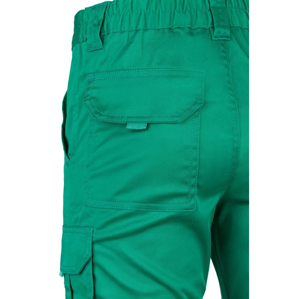 VL LUGH. Pantaloni stretch cu buzunare multiple (240 g/m²), din bumbac (46%), EME (38%) și poliester (16%) Verde 58