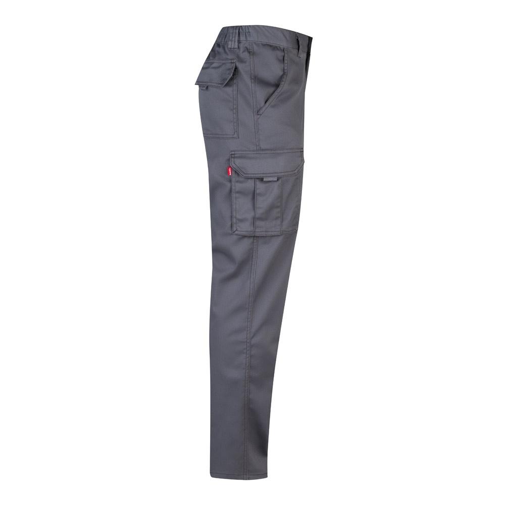 VL LUGH. Pantaloni stretch cu buzunare multiple (240 g/m²), din bumbac (46%), EME (38%) și poliester (16%) Gri 40