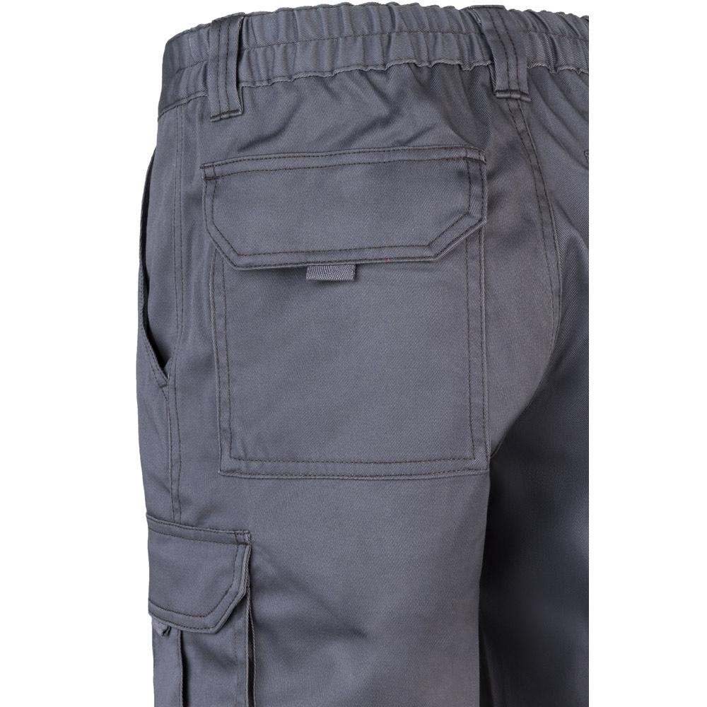 VL LUGH. Pantaloni stretch cu buzunare multiple (240 g/m²), din bumbac (46%), EME (38%) și poliester (16%) Gri 40