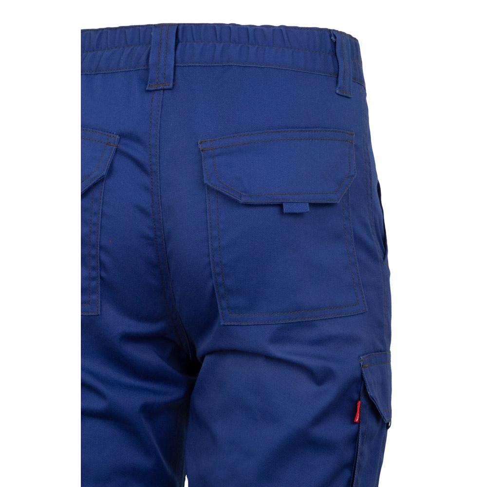 VL LUGH. Pantaloni stretch cu buzunare multiple (240 g/m²), din bumbac (46%), EME (38%) și poliester (16%) Albastru Royal 62