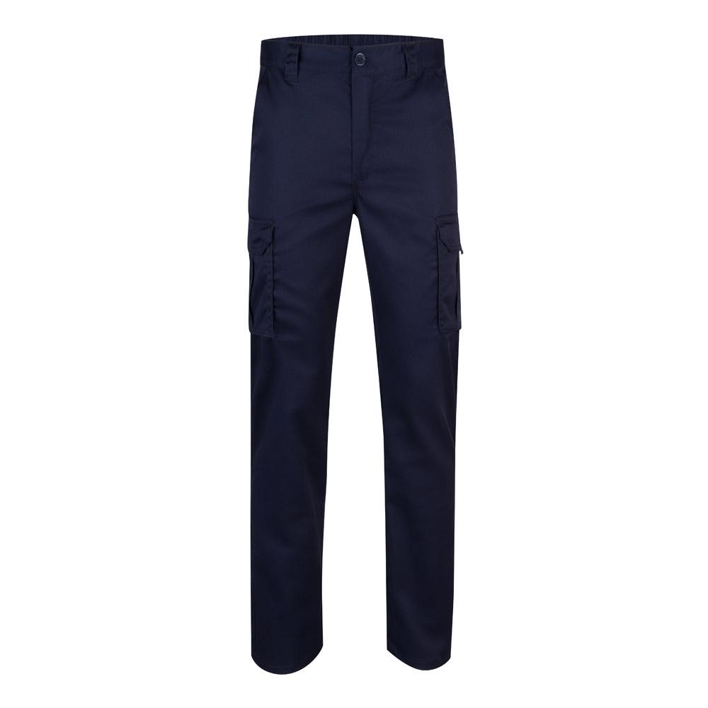 VL LUGH. Pantaloni stretch cu buzunare multiple (240 g/m²), din bumbac (46%), EME (38%) și poliester (16%) Albastru marin 34