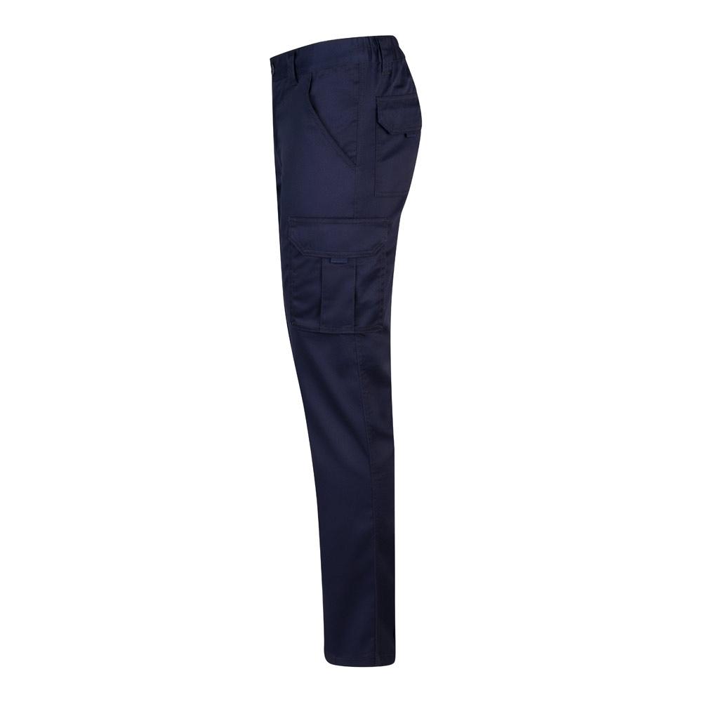 VL LUGH. Pantaloni stretch cu buzunare multiple (240 g/m²), din bumbac (46%), EME (38%) și poliester (16%) Albastru marin 48