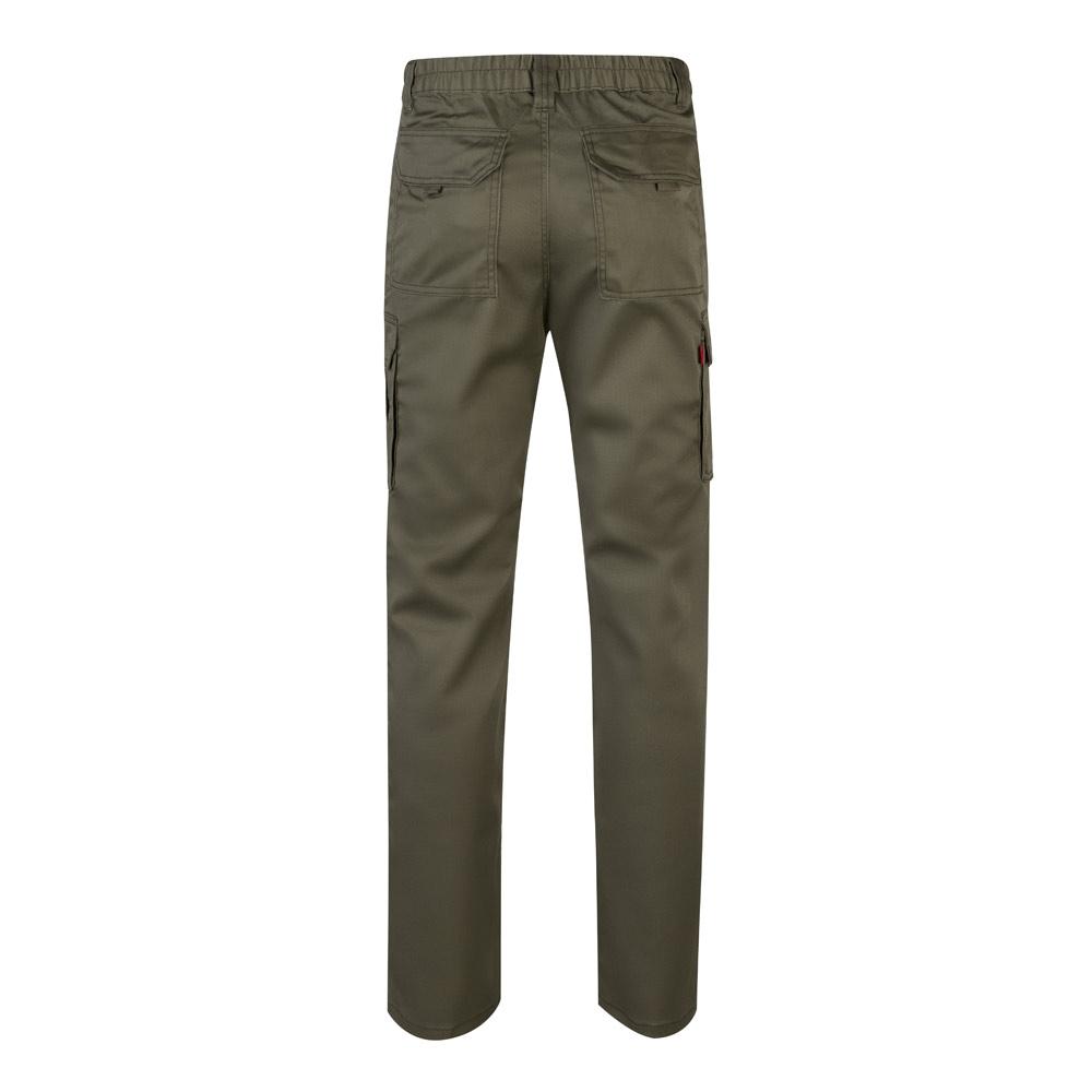 VL LUGH. Pantaloni stretch cu buzunare multiple (240 g/m²), din bumbac (46%), EME (38%) și poliester (16%) Verde armată 60