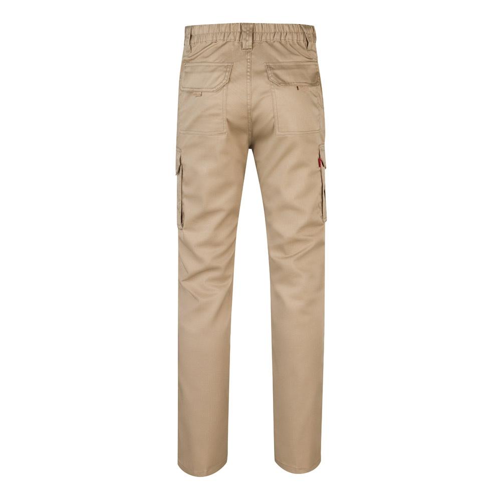 VL LUGH. Pantaloni stretch cu buzunare multiple (240 g/m²), din bumbac (46%), EME (38%) și poliester (16%) Natural deschis 64