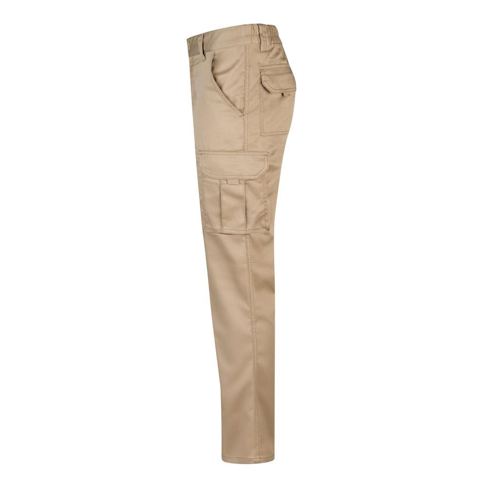 VL LUGH. Pantaloni stretch cu buzunare multiple (240 g/m²), din bumbac (46%), EME (38%) și poliester (16%) Natural deschis 64