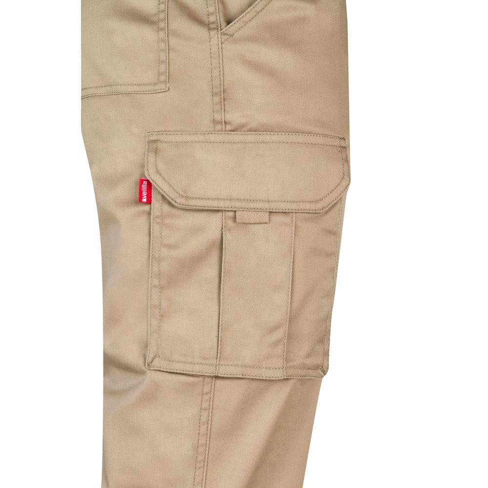 VL LUGH. Pantaloni stretch cu buzunare multiple (240 g/m²), din bumbac (46%), EME (38%) și poliester (16%) Natural deschis 64