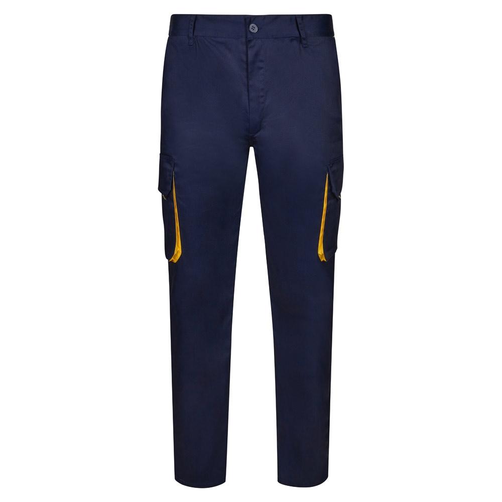 VL HYPNOS. Pantaloni de twill cu buzunare multiple în două tonuri (200g/m²), din bumbac (35%) și poliester (65%)
