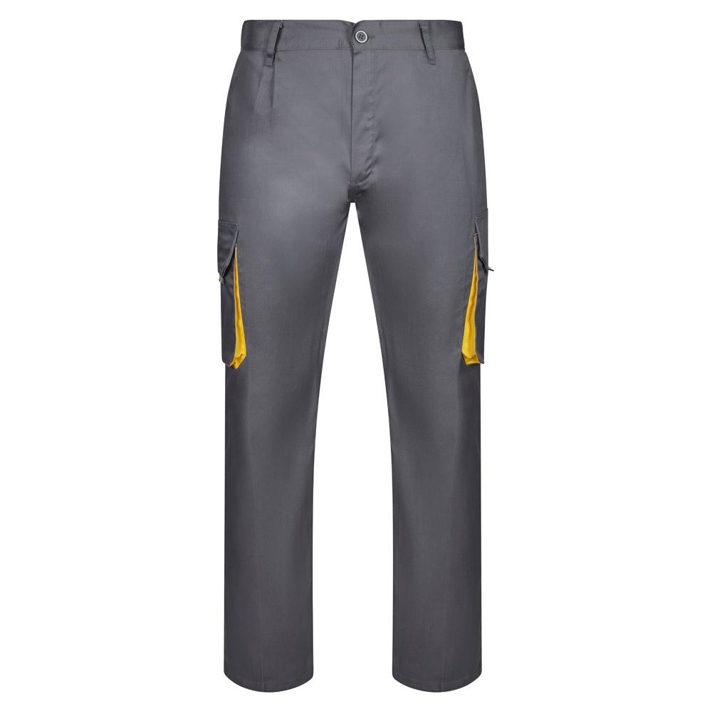 VL HYPNOS. Pantaloni de twill cu buzunare multiple în două tonuri (200g/m²), din bumbac (35%) și poliester (65%)