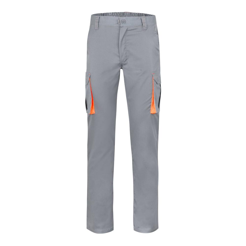 VL HYPNOS. Pantaloni de twill cu buzunare multiple în două tonuri (200g/m²), din bumbac (35%) și poliester (65%)