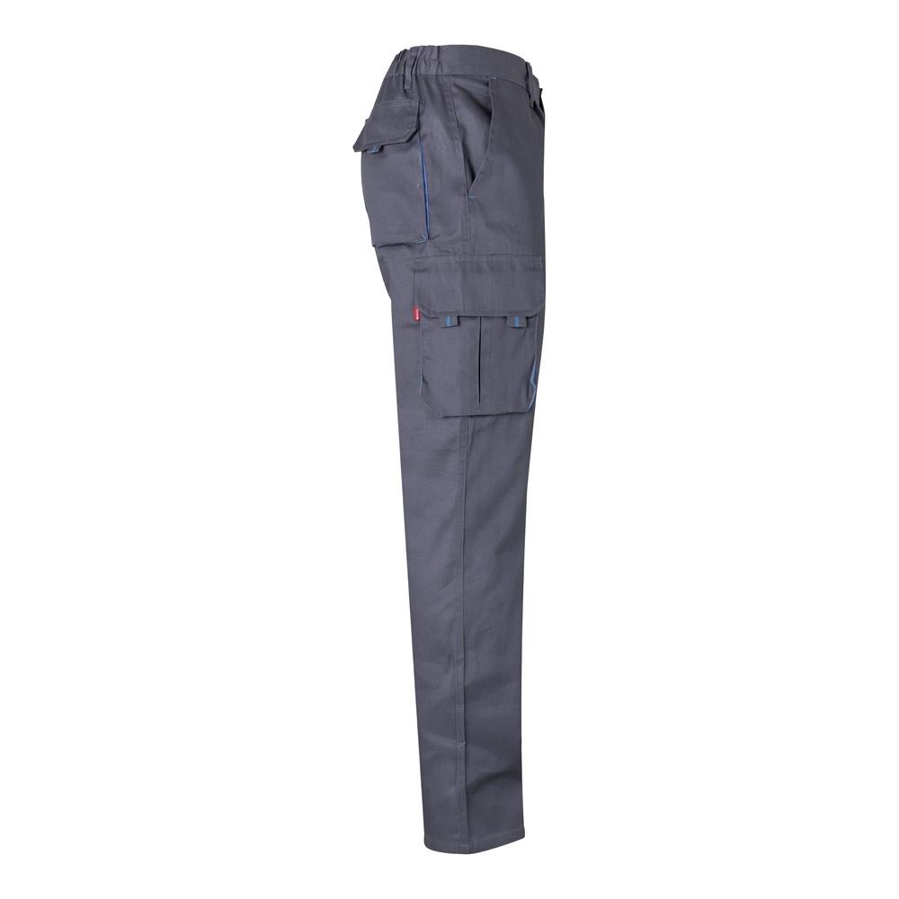 VL HYPNOS. Pantaloni de twill cu buzunare multiple în două tonuri (200g/m²), din bumbac (35%) și poliester (65%) Gri Albastru deschis 48