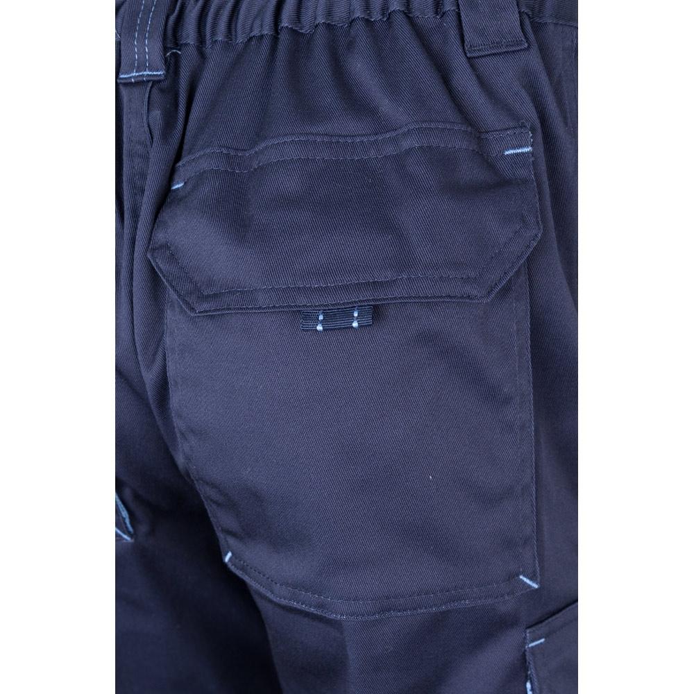 VL HYPNOS. Pantaloni de twill cu buzunare multiple în două tonuri (200g/m²), din bumbac (35%) și poliester (65%) Albastru Albastru deschis 34