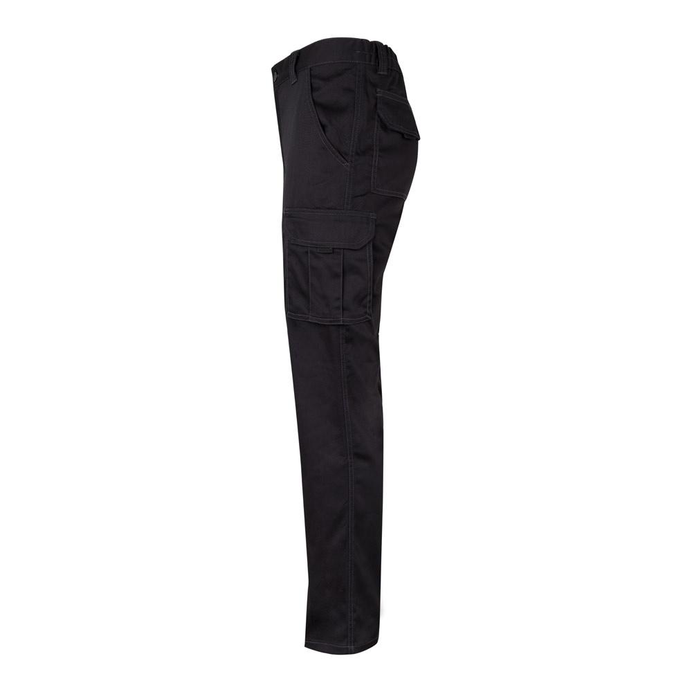 VL PAN. Pantaloni stretch cu buzunare multiple (290 g/m²), din bumbac (46%), EME (38%) și poliester (16%) Negru 34
