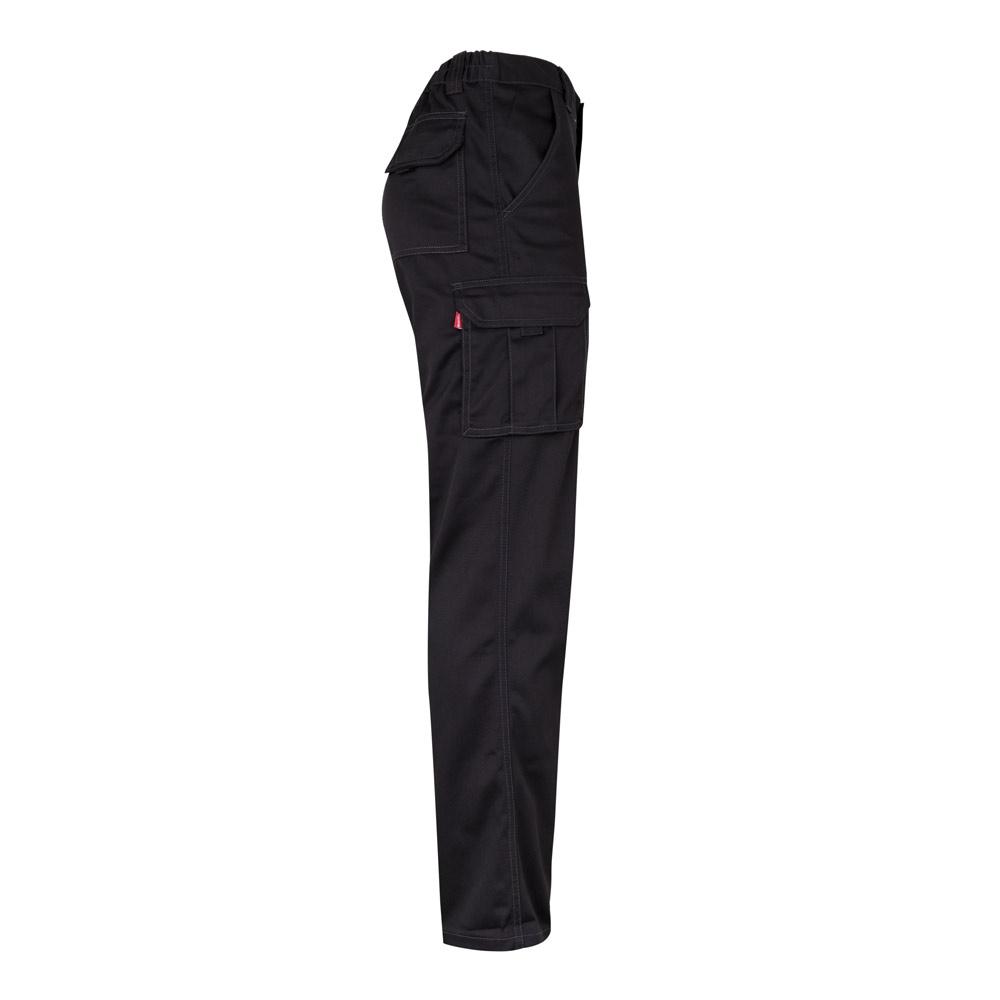 VL PAN. Pantaloni stretch cu buzunare multiple (290 g/m²), din bumbac (46%), EME (38%) și poliester (16%) Negru 34
