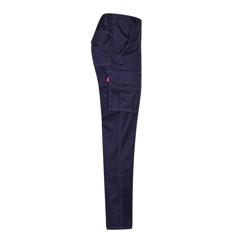 VL PAN. Pantaloni stretch cu buzunare multiple (290 g/m²), din bumbac (46%), EME (38%) și poliester (16%) Albastru 44