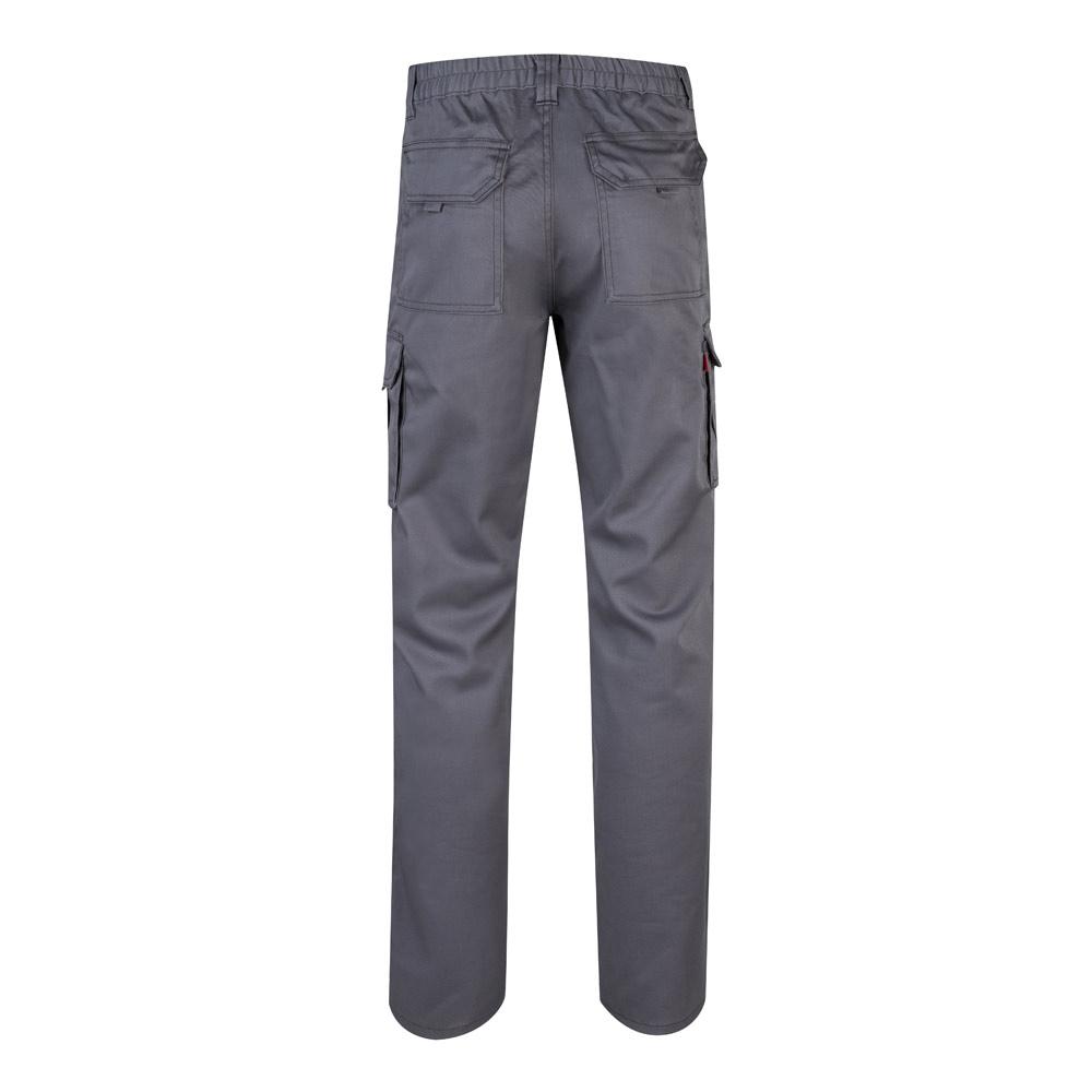 VL PAN. Pantaloni stretch cu buzunare multiple (290 g/m²), din bumbac (46%), EME (38%) și poliester (16%) Gri 40