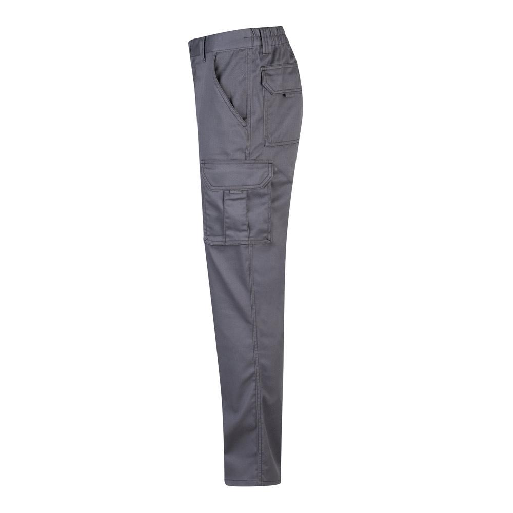 VL PAN. Pantaloni stretch cu buzunare multiple (290 g/m²), din bumbac (46%), EME (38%) și poliester (16%) Gri 40