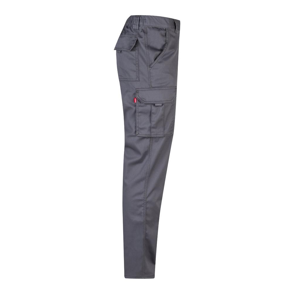 VL PAN. Pantaloni stretch cu buzunare multiple (290 g/m²), din bumbac (46%), EME (38%) și poliester (16%) Gri 40
