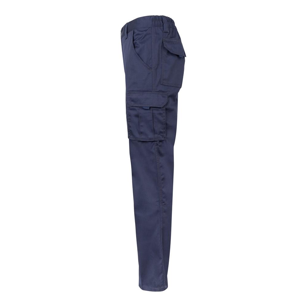 VL PAN. Pantaloni stretch cu buzunare multiple (290 g/m²), din bumbac (46%), EME (38%) și poliester (16%) Albastru marin 40