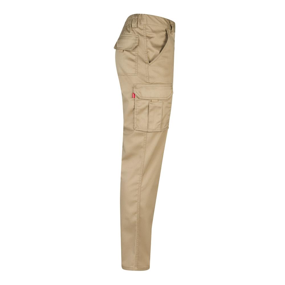 VL PAN. Pantaloni stretch cu buzunare multiple (290 g/m²), din bumbac (46%), EME (38%) și poliester (16%) Natural deschis 46