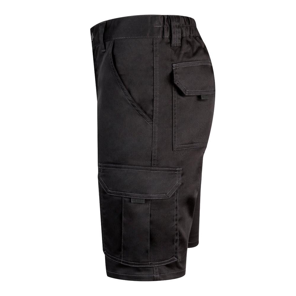 VL HEBE. Bermude elastice cu mai multe buzunare (240g/m²), din bumbac (46%), EME (38%) și poliester (16%) Negru 58