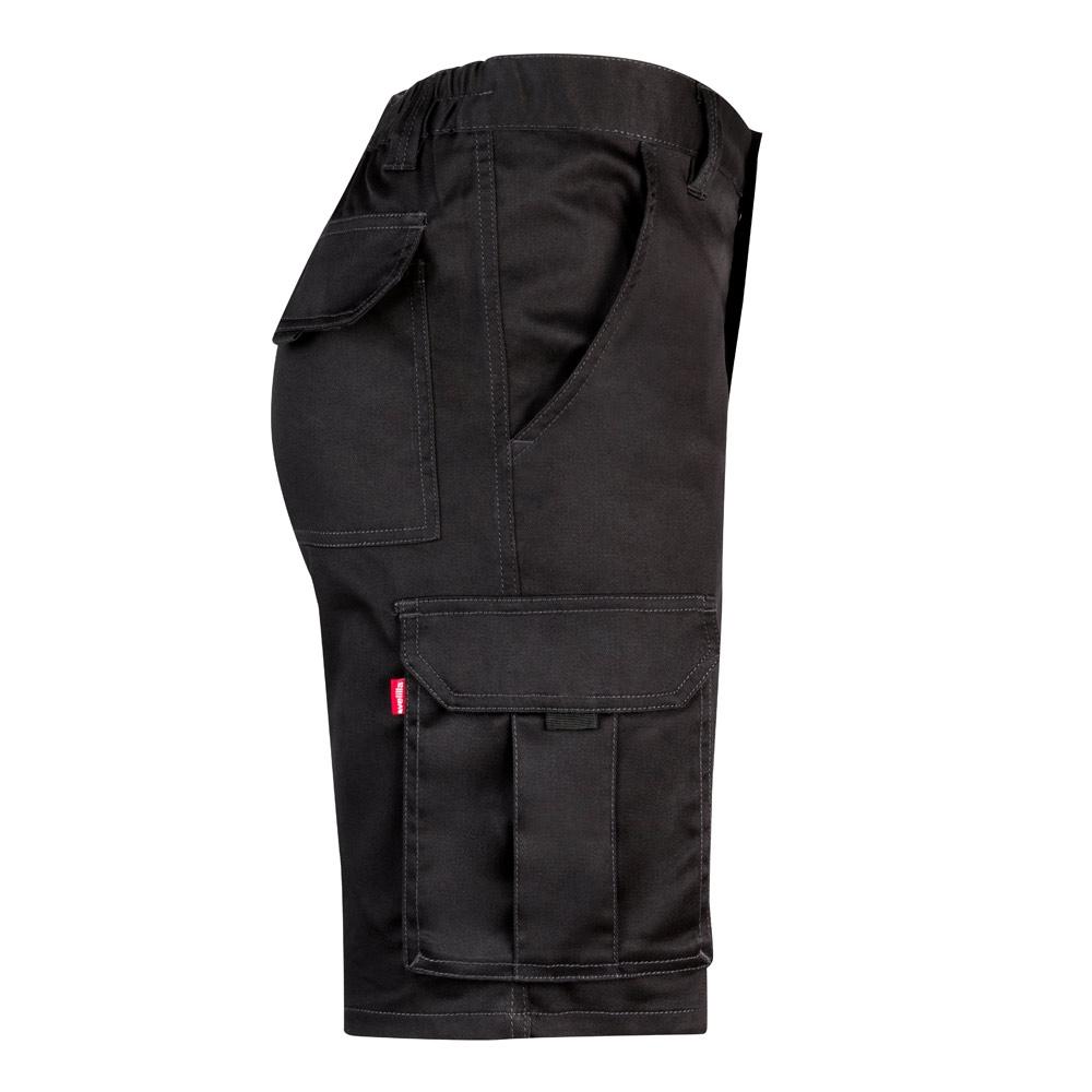 VL HEBE. Bermude elastice cu mai multe buzunare (240g/m²), din bumbac (46%), EME (38%) și poliester (16%) Negru 58