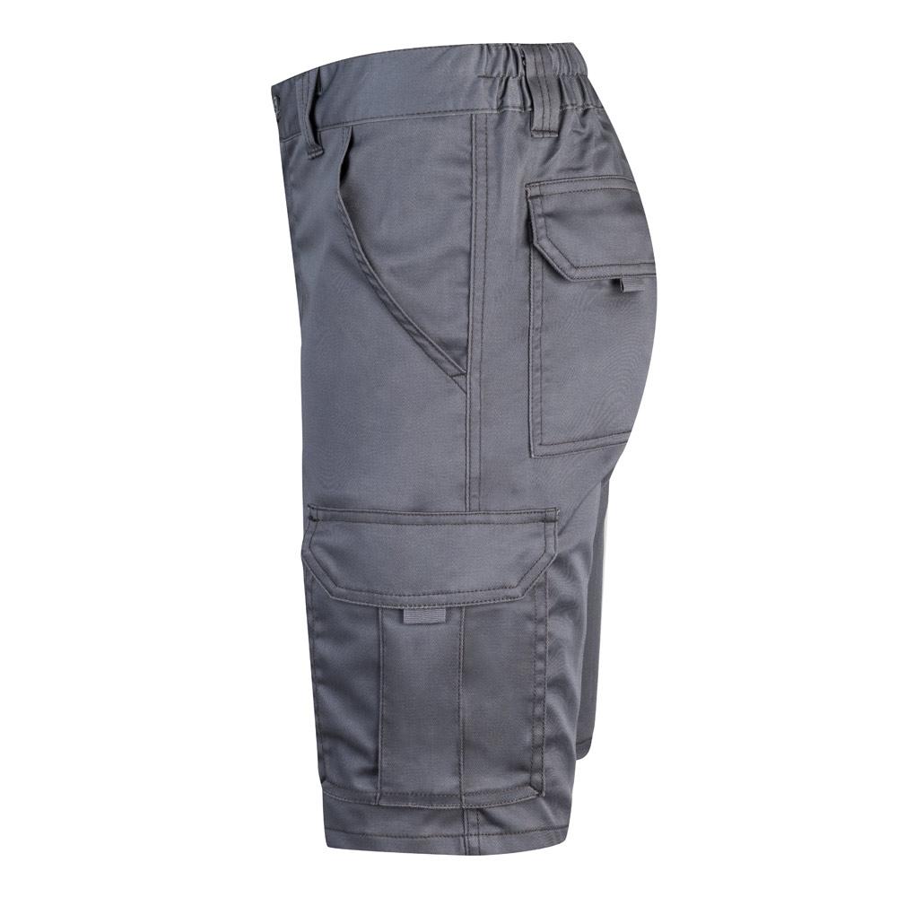 VL HEBE. Bermude elastice cu mai multe buzunare (240g/m²), din bumbac (46%), EME (38%) și poliester (16%) Gri 48