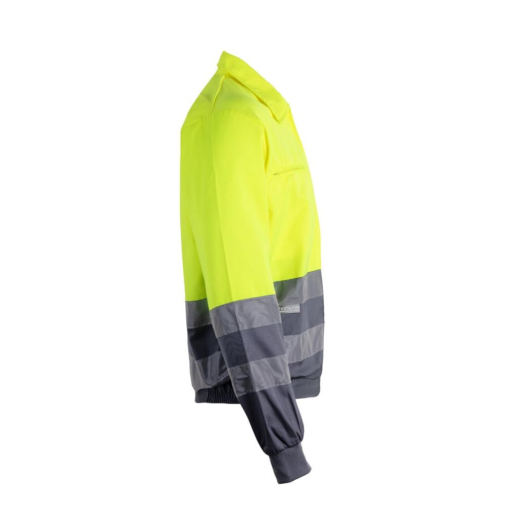 VL NEPTUNE LARGE. Jachetă din twill bicolor (210g/m²) din poliester (80%) și bumbac (20%) Gri Galben 4XL