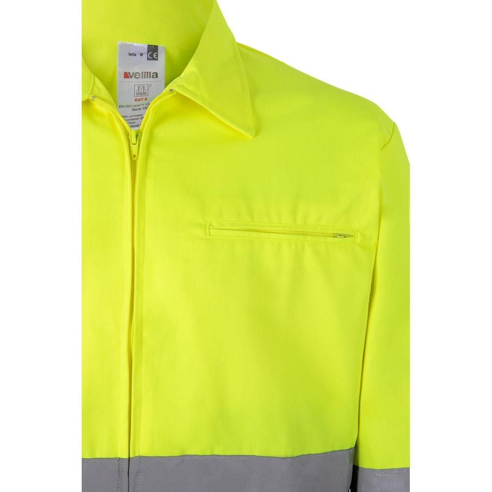 VL NEPTUNE LARGE. Jachetă din twill bicolor (210g/m²) din poliester (80%) și bumbac (20%) Gri Galben 4XL