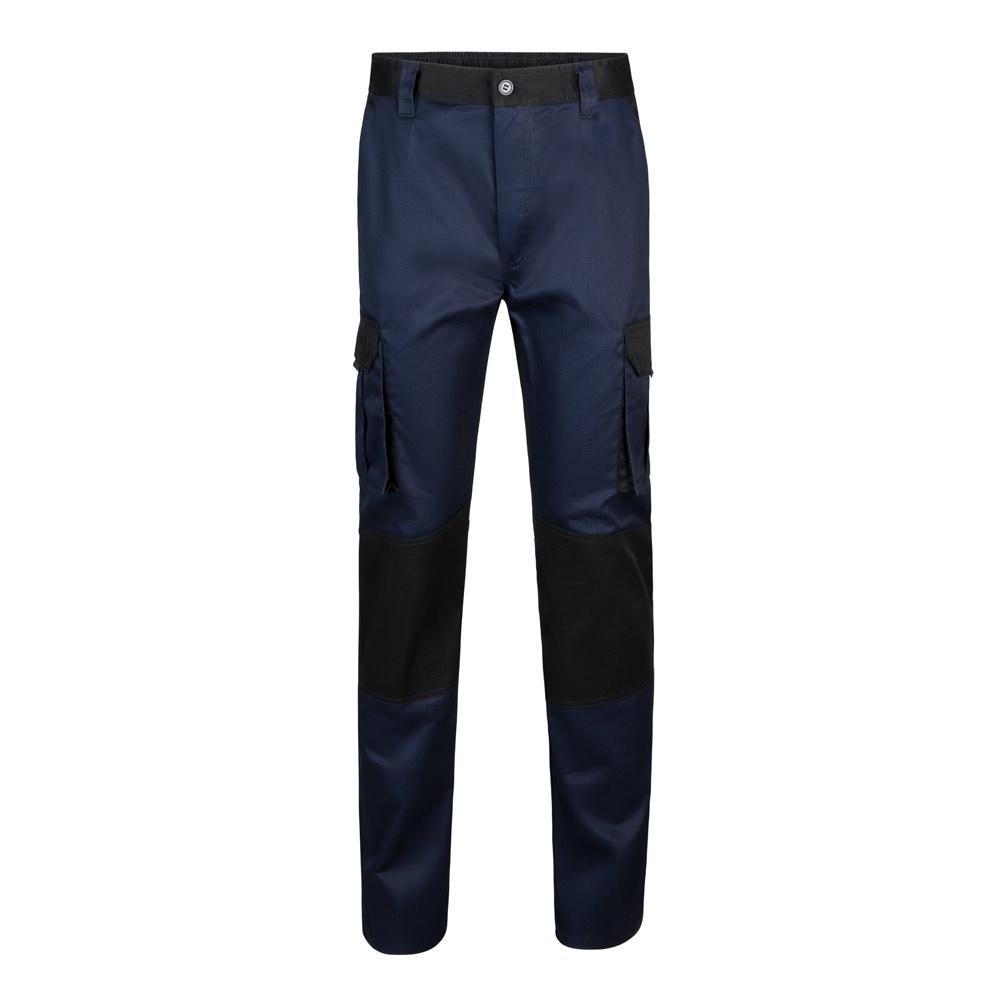 VL NJORD. Pantaloni din twill cu buzunare multiple în două tonuri (240 g/m²), din bumbac (35%) și poliester (65%) Albastru 46