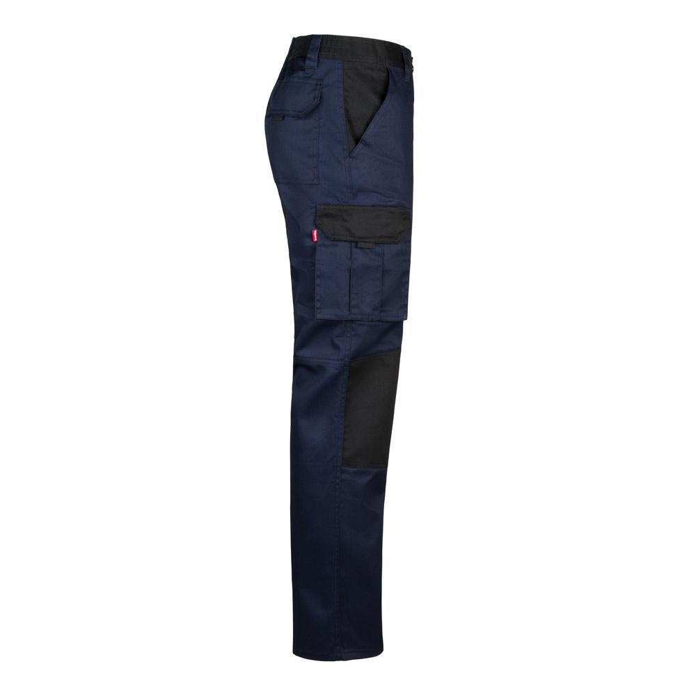 VL NJORD. Pantaloni din twill cu buzunare multiple în două tonuri (240 g/m²), din bumbac (35%) și poliester (65%) Albastru 46