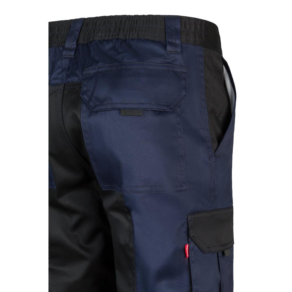 VL NJORD. Pantaloni din twill cu buzunare multiple în două tonuri (240 g/m²), din bumbac (35%) și poliester (65%) Albastru 46