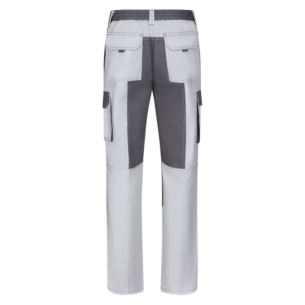 VL NJORD. Pantaloni din twill cu buzunare multiple în două tonuri (240 g/m²), din bumbac (35%) și poliester (65%) Alb 58