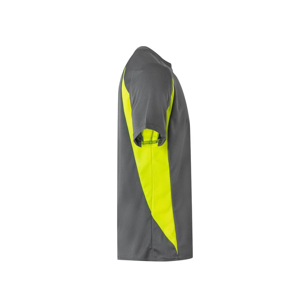 VL SLAYER. Tricou tehnic bicolor bird-eye (160g/m²), din poliester (100%) Gri Galben L