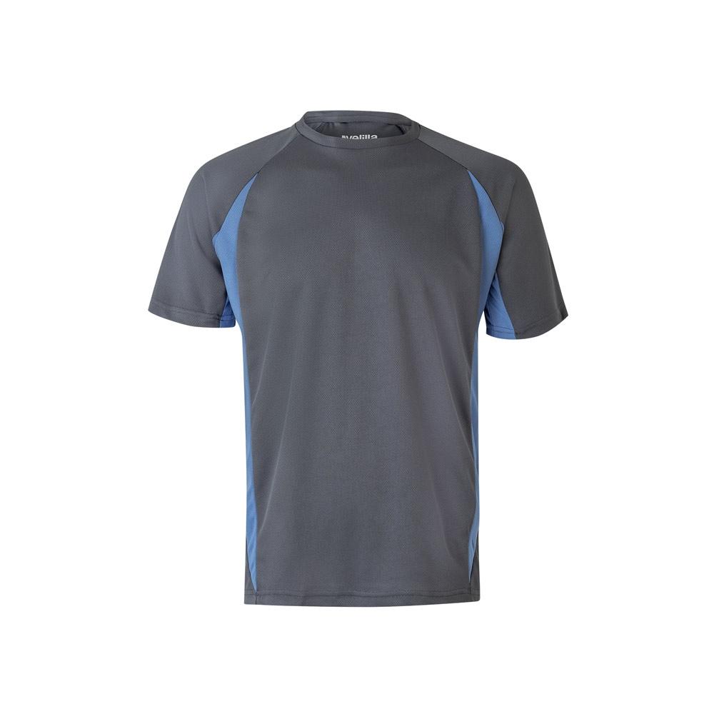 VL SLAYER. Tricou tehnic bicolor bird-eye (160g/m²), din poliester (100%) Gri Albastru deschis