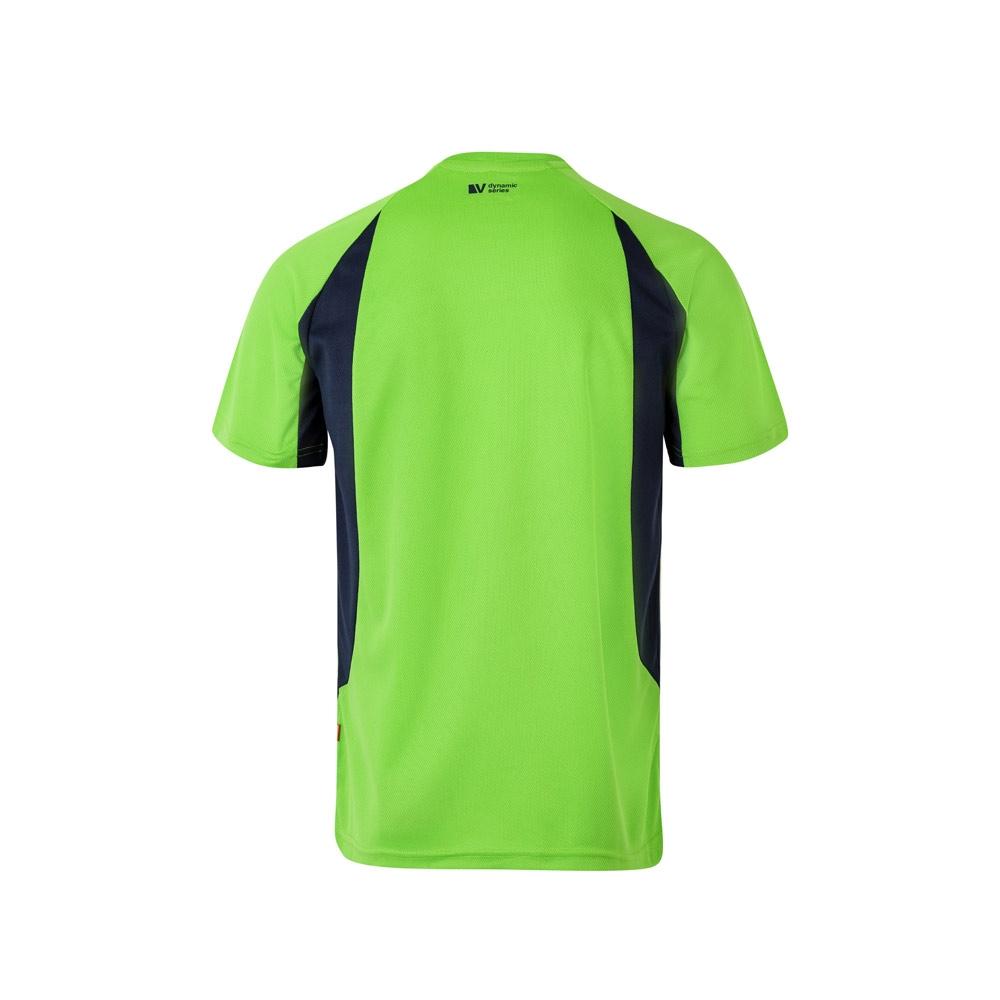 VL SLAYER. Tricou tehnic bicolor bird-eye (160g/m²), din poliester (100%) Verde Albastru XL