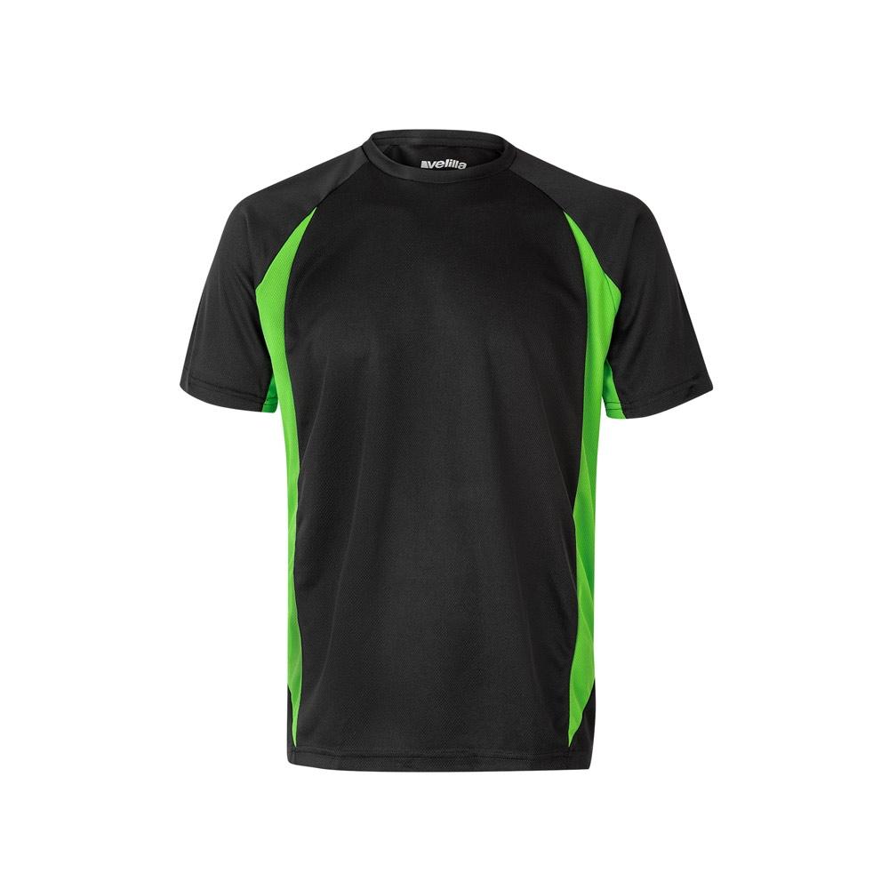 VL SLAYER. Tricou tehnic bicolor bird-eye (160g/m²), din poliester (100%) Negru Verde