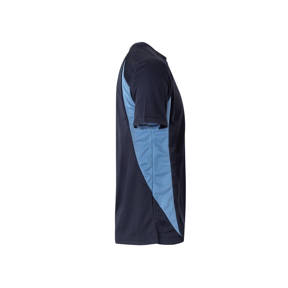 VL SLAYER. Tricou tehnic bicolor bird-eye (160g/m²), din poliester (100%) Albastru Albastru deschis S