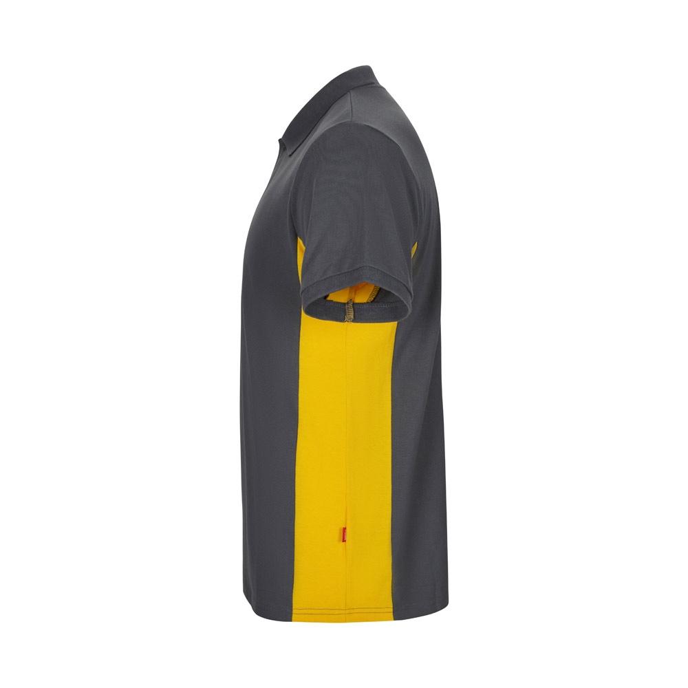 VL SUPAY. Tricou polo piqué bicolor (180g/m²), cu mânecă scurtă, din bumbac (60%) și poliester (40%) Gri Galben XXL