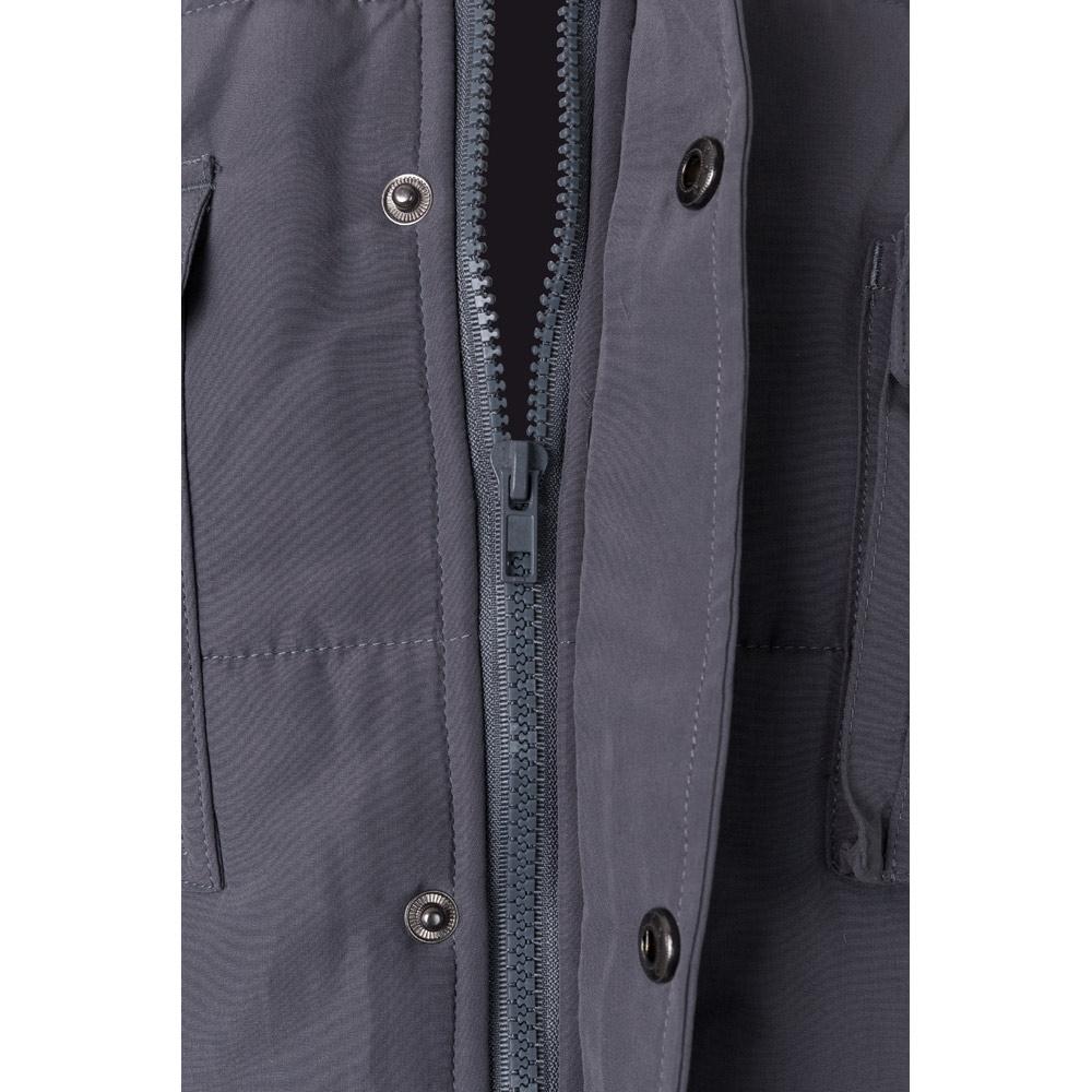 VL MEFITIS. Vestă căptușită cu mai multe buzunare (220g/m²), din poliester (100%) Gri XL