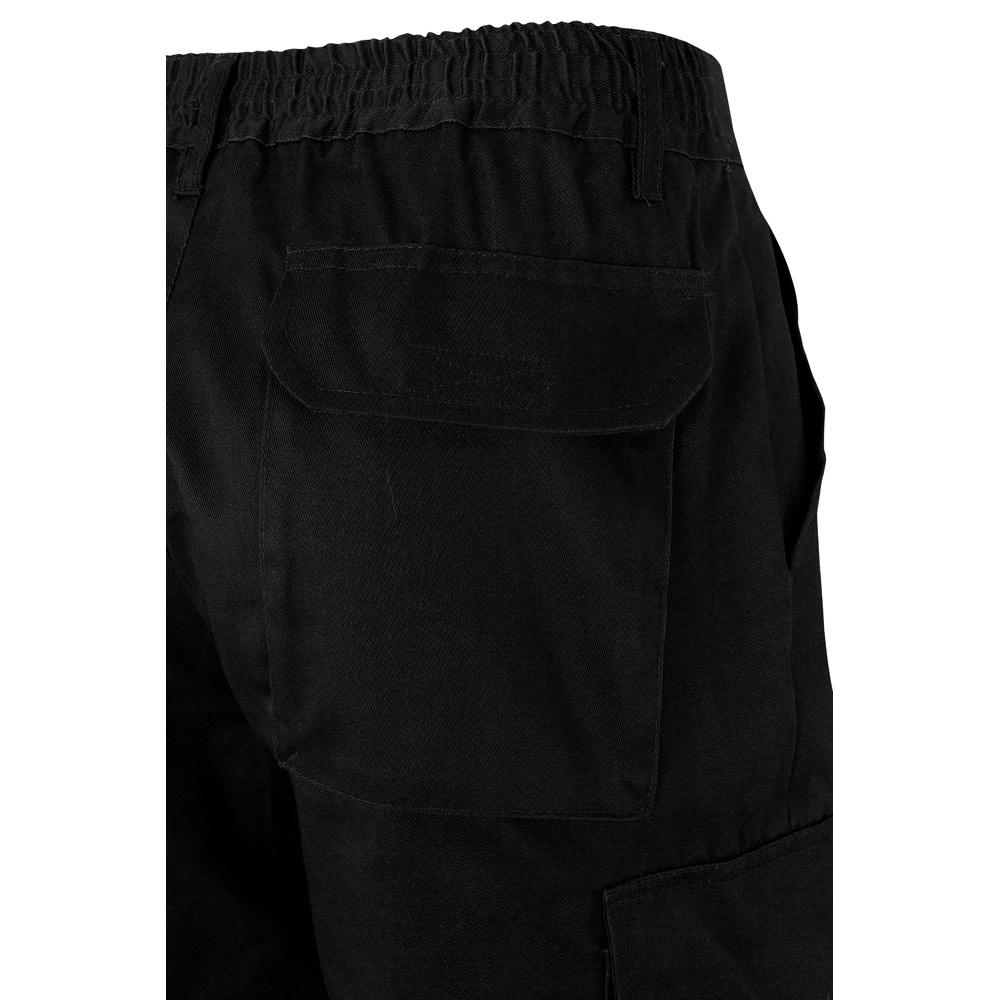 VL ATHENA. Pantaloni din twill în două tonuri (210g/m²), căptușiți, cu mai multe buzunare, din bumbac (20%) și poliester (80%) Negru Galben L