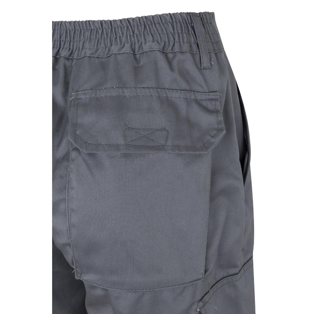 VL ATHENA. Pantaloni din twill în două tonuri (210g/m²), căptușiți, cu mai multe buzunare, din bumbac (20%) și poliester (80%) Gri Portocaliu S