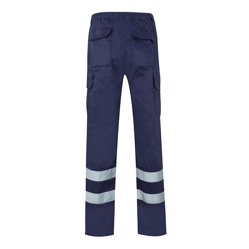 VL ASCLEPIUS. Pantaloni din twill cu buzunare multiple (200 g/m²), din bumbac (35%) și poliester (65%) Albastru