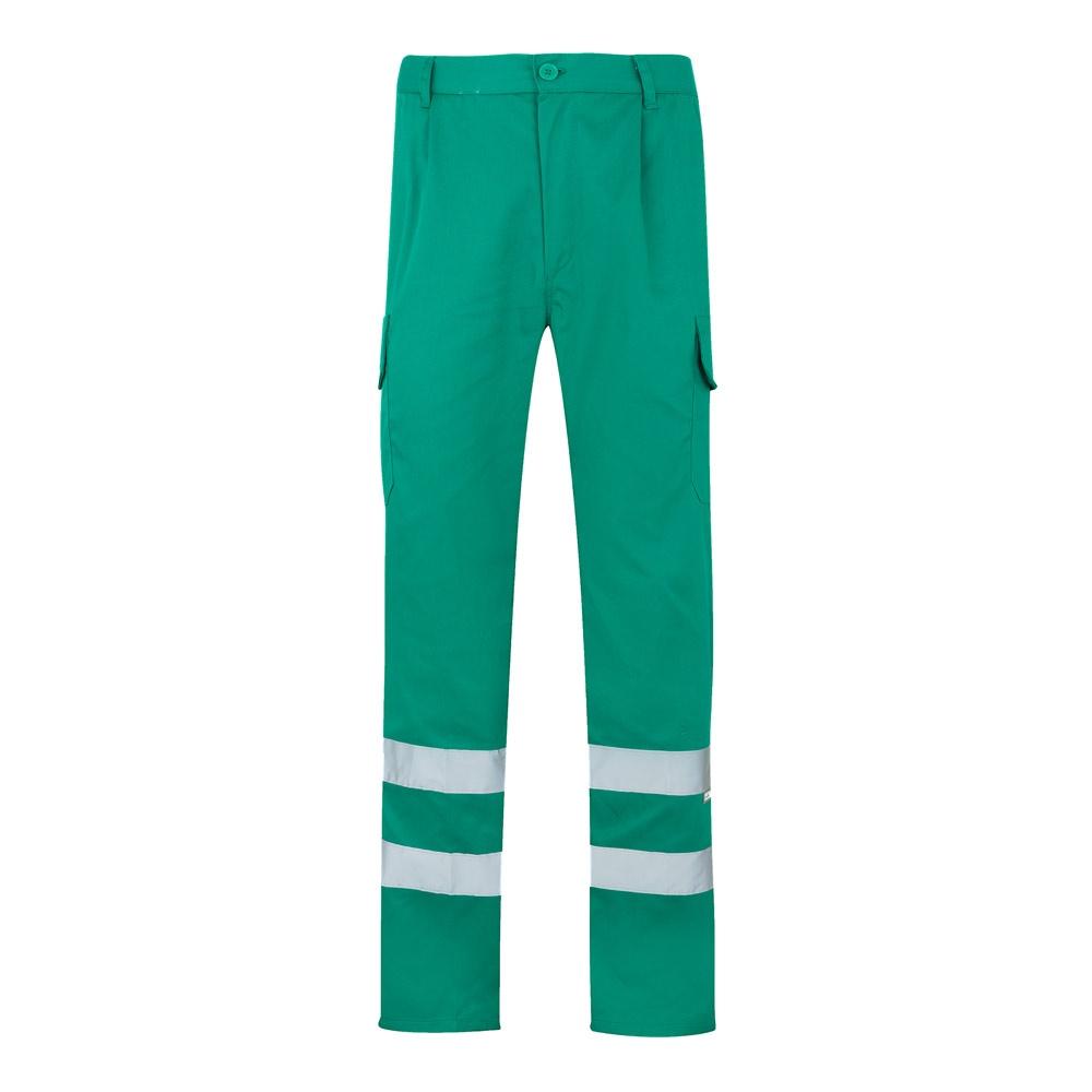 VL ASCLEPIUS. Pantaloni din twill cu buzunare multiple (200 g/m²), din bumbac (35%) și poliester (65%) Verde