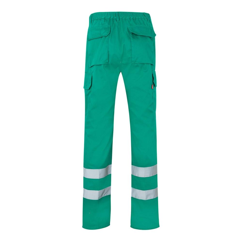 VL ASCLEPIUS. Pantaloni din twill cu buzunare multiple (200 g/m²), din bumbac (35%) și poliester (65%) Verde L
