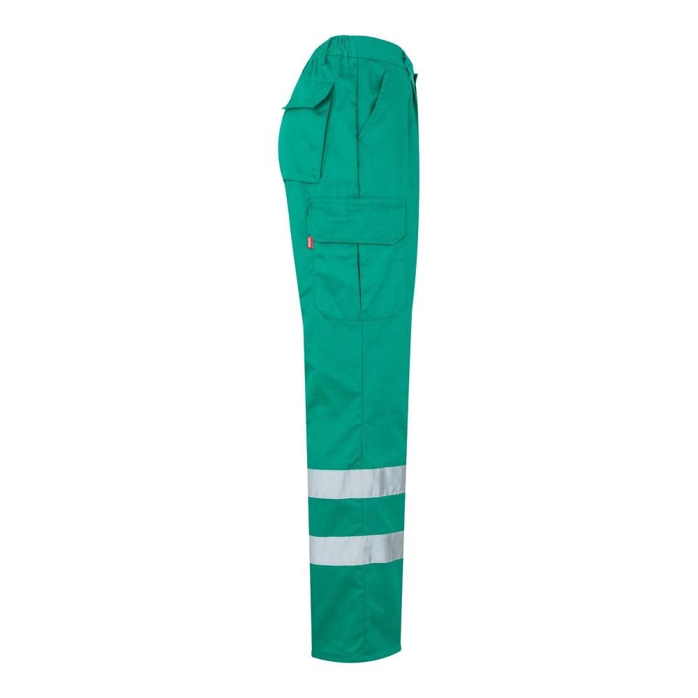 VL ASCLEPIUS. Pantaloni din twill cu buzunare multiple (200 g/m²), din bumbac (35%) și poliester (65%) Verde L