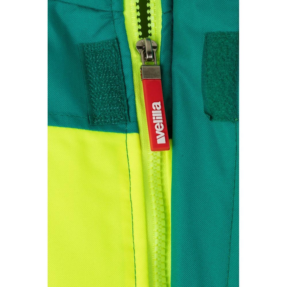 VL JUPITER. Jachetă căptușită în două culori (180g/m²), din poliester (100%), cu strat PU Verde Galben L