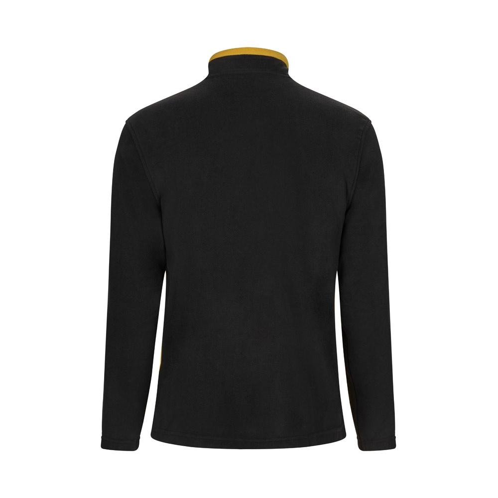 VL GERAS. Jachetă fleece bicoloră (220g/m²) din poliester (100%) Negru Galben